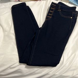 Dark denim jean